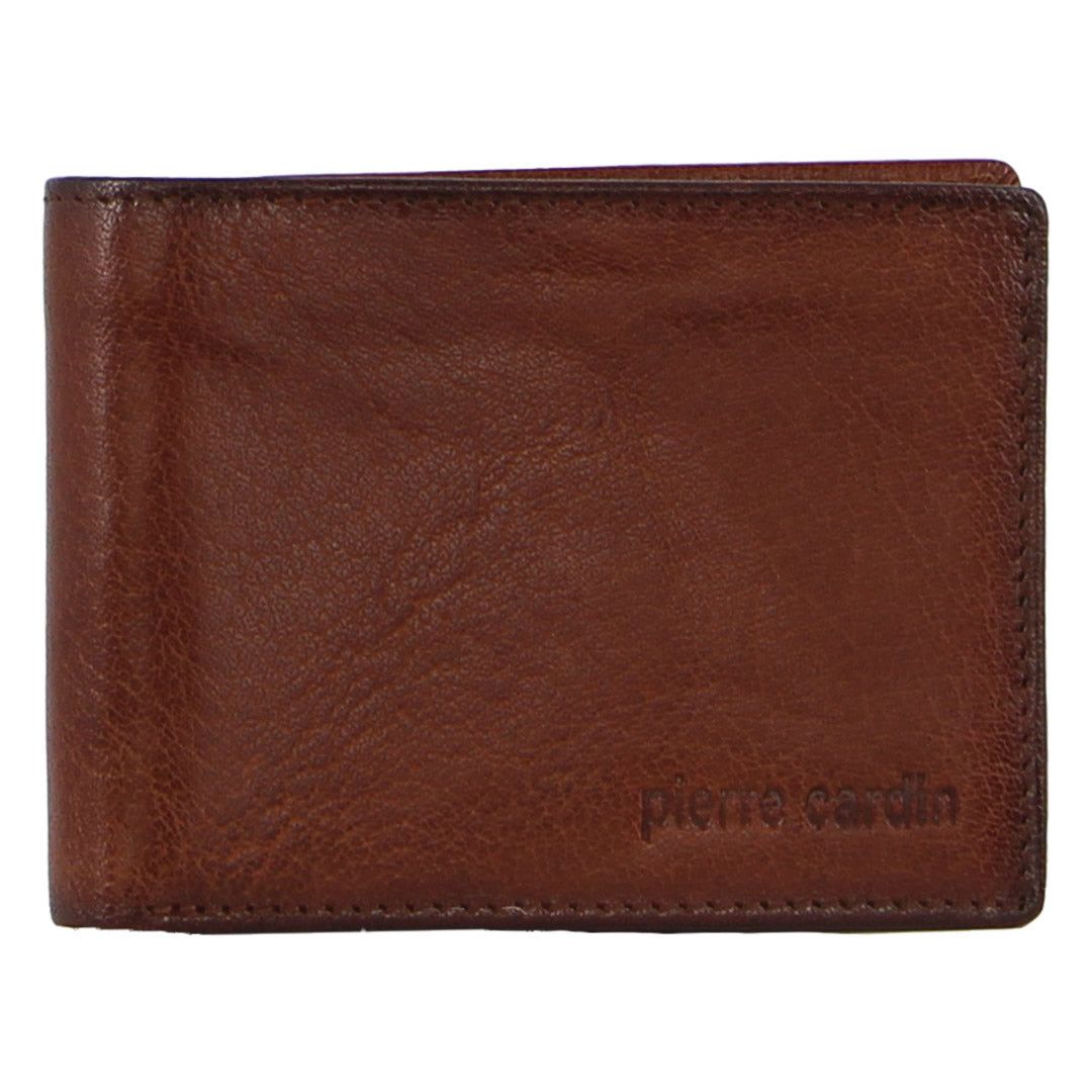 Black Pierre Cardin Leather Bi-Fold Wallet | 9106-NRFDX