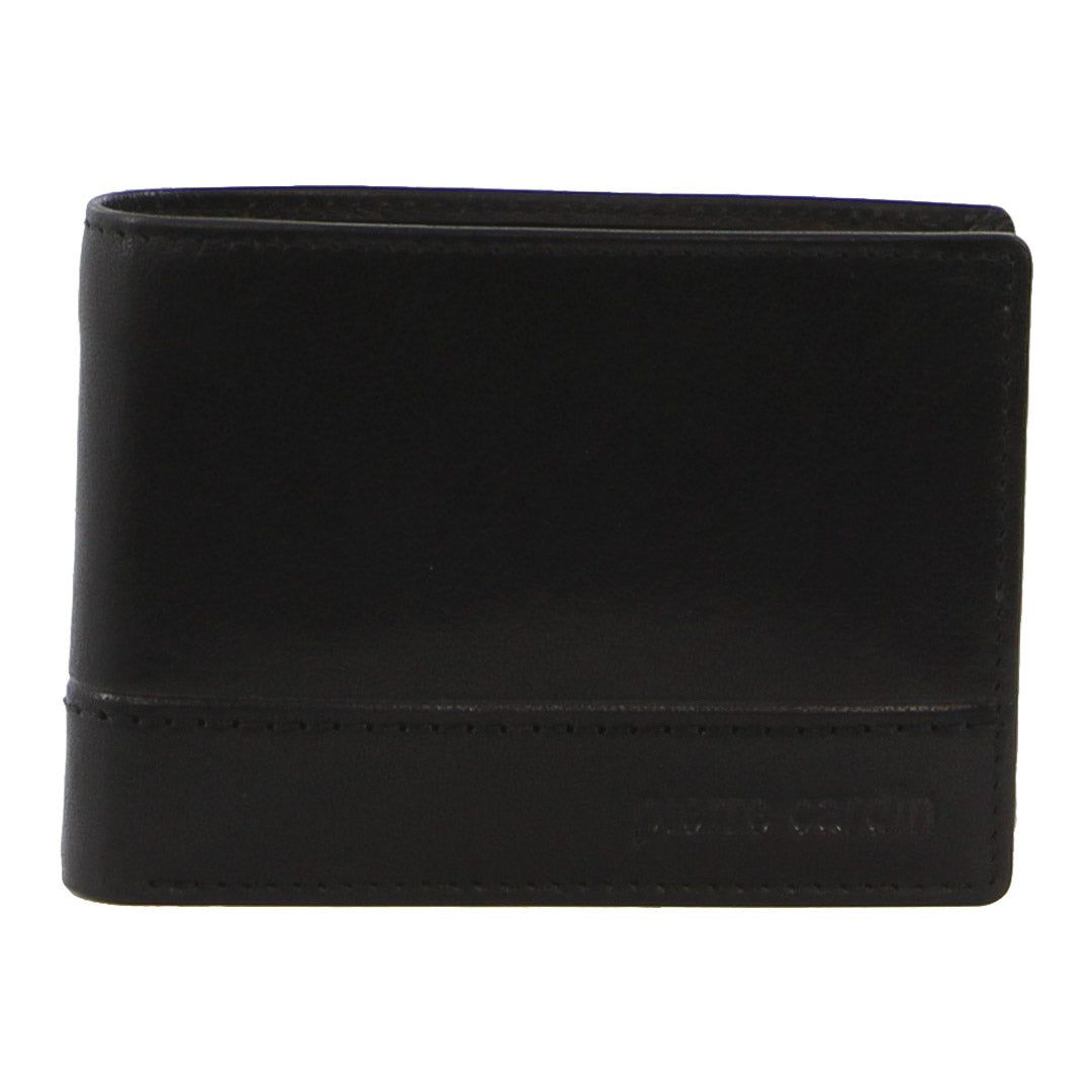 Black Pierre Cardin Leather Bi-Fold Wallet | 3418-CQSUB