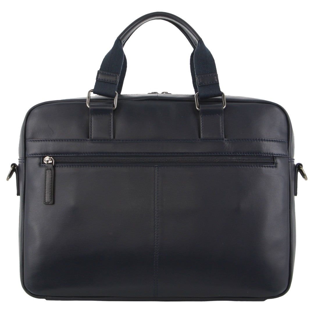 Black Pierre Cardin Leather Business Computer Bag | 1530-WEYTK