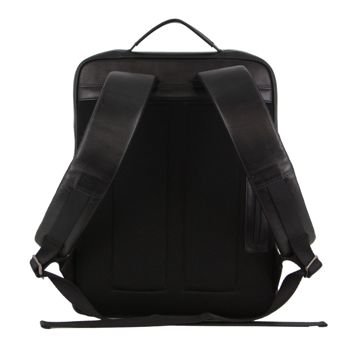 Black Pierre Cardin Leather Business Laptop Bag | 9304-DNYVQ