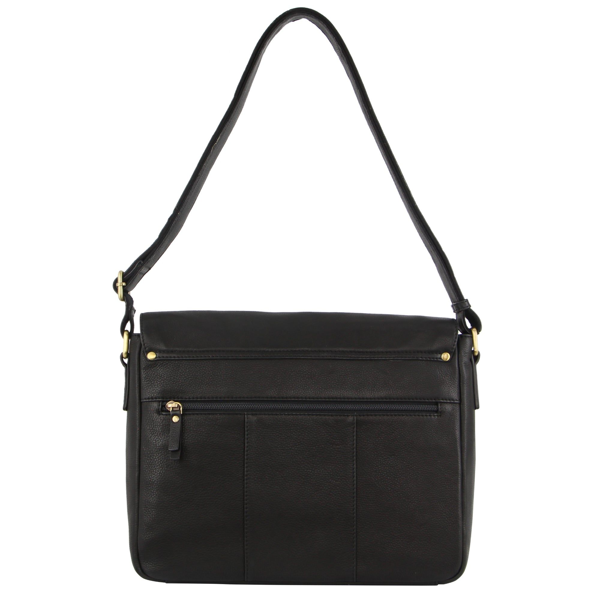 Black Pierre Cardin Leather Business Satchel | 5127-DFUBY