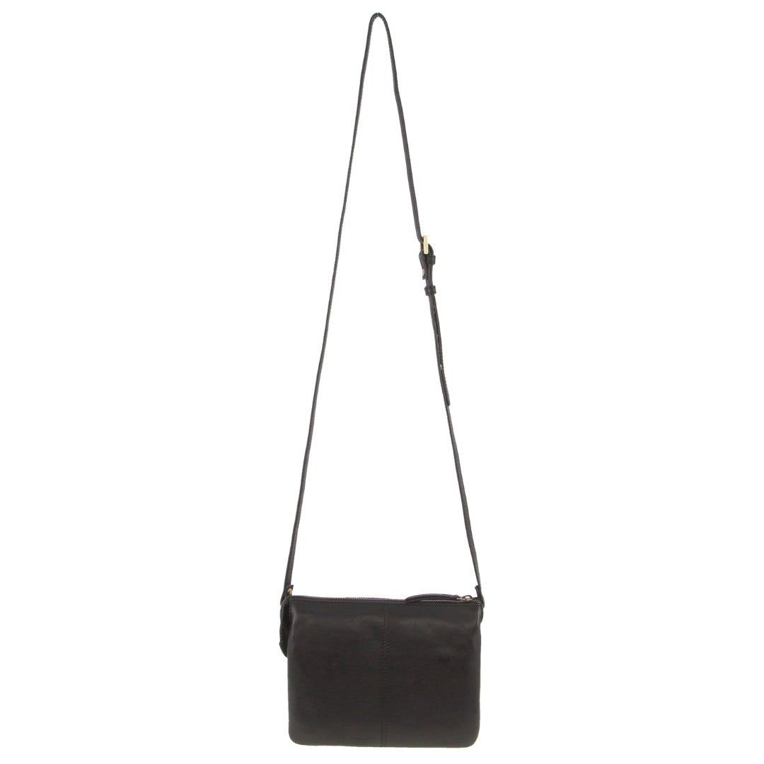 Black Pierre Cardin Leather Diamond Pattern Embossed Crossbody Bag | 0472-VQWYF