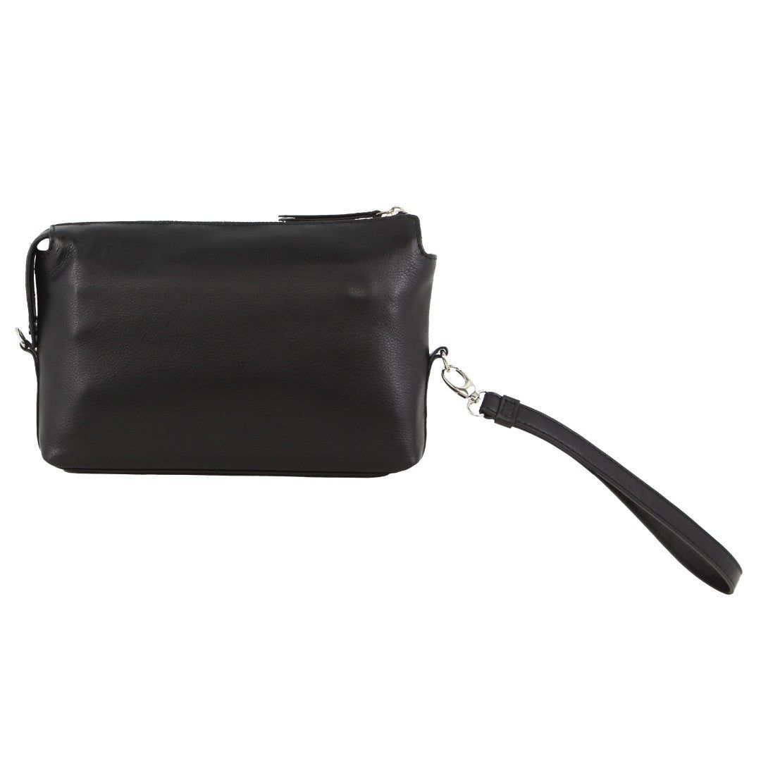 Black Pierre Cardin Leather Organiser Bag | 0829-IFCOE