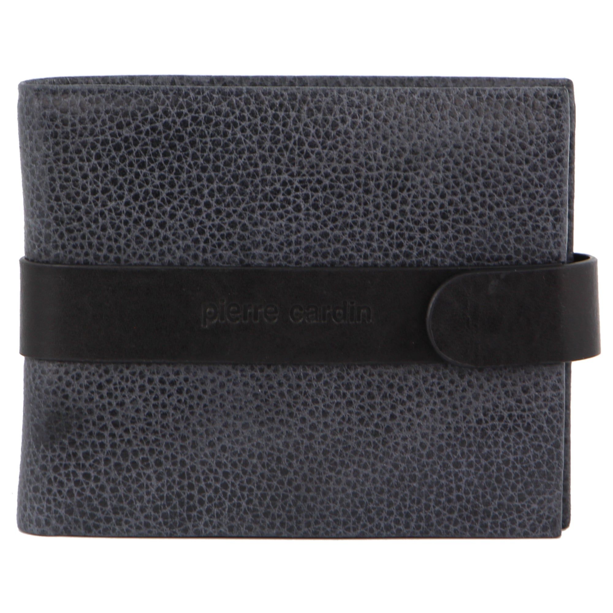 Black Pierre Cardin Leather Tab Wallet | 5620-FJMKY