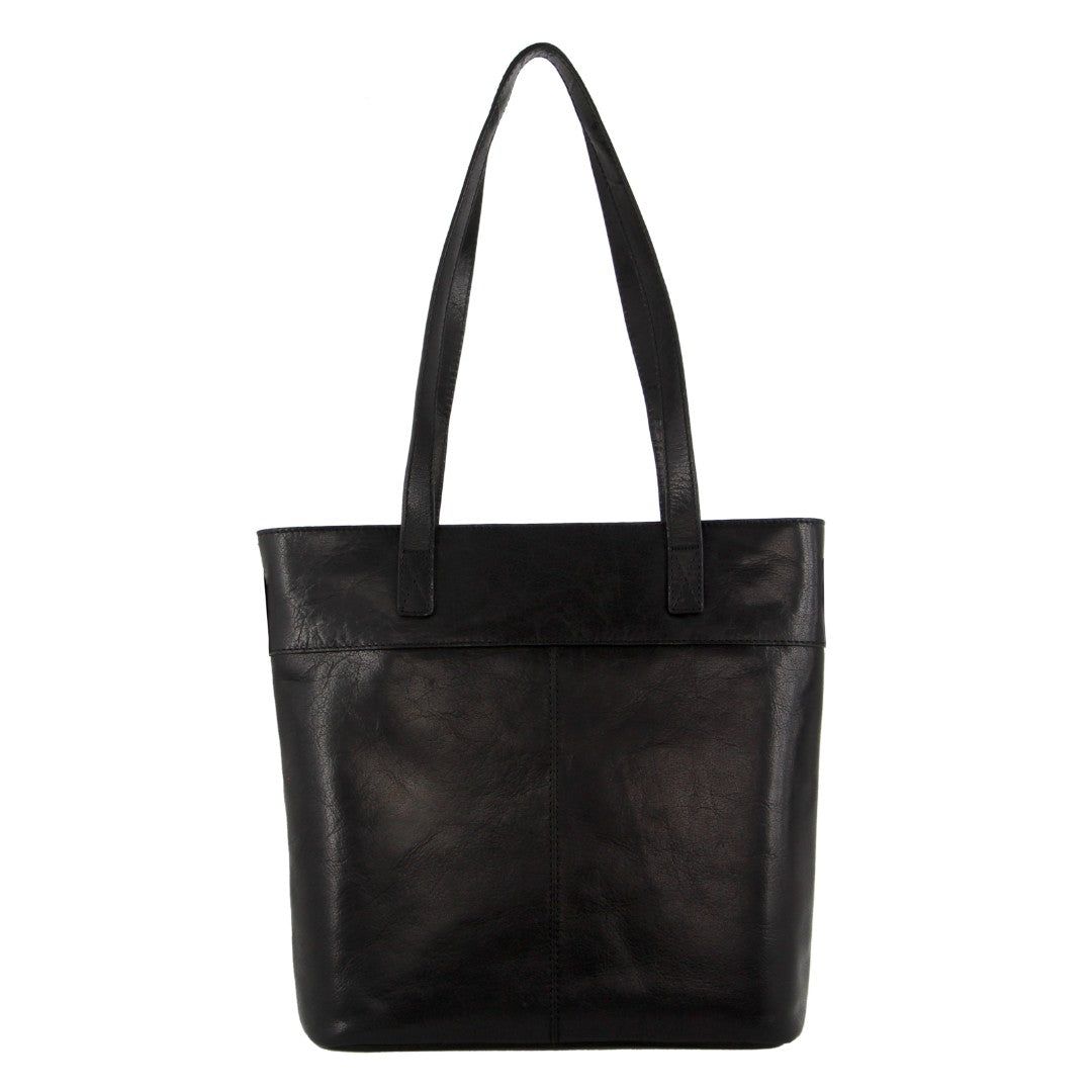 Black Pierre Cardin Leather Tote Bag | 9345-YNXOM