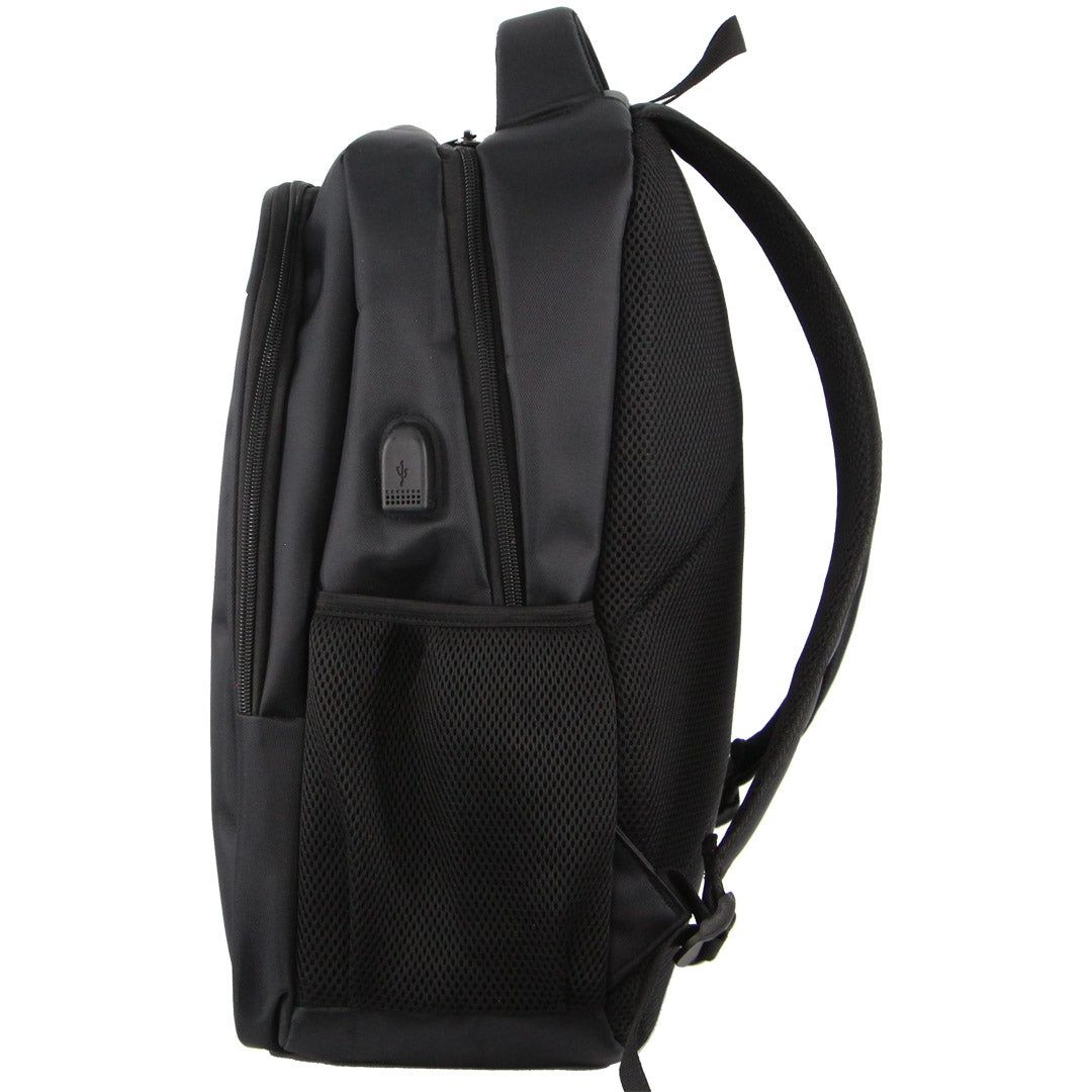 Black Pierre Cardin Travel & Business Backpack with Built-in USB Port | 2608-ZETCW