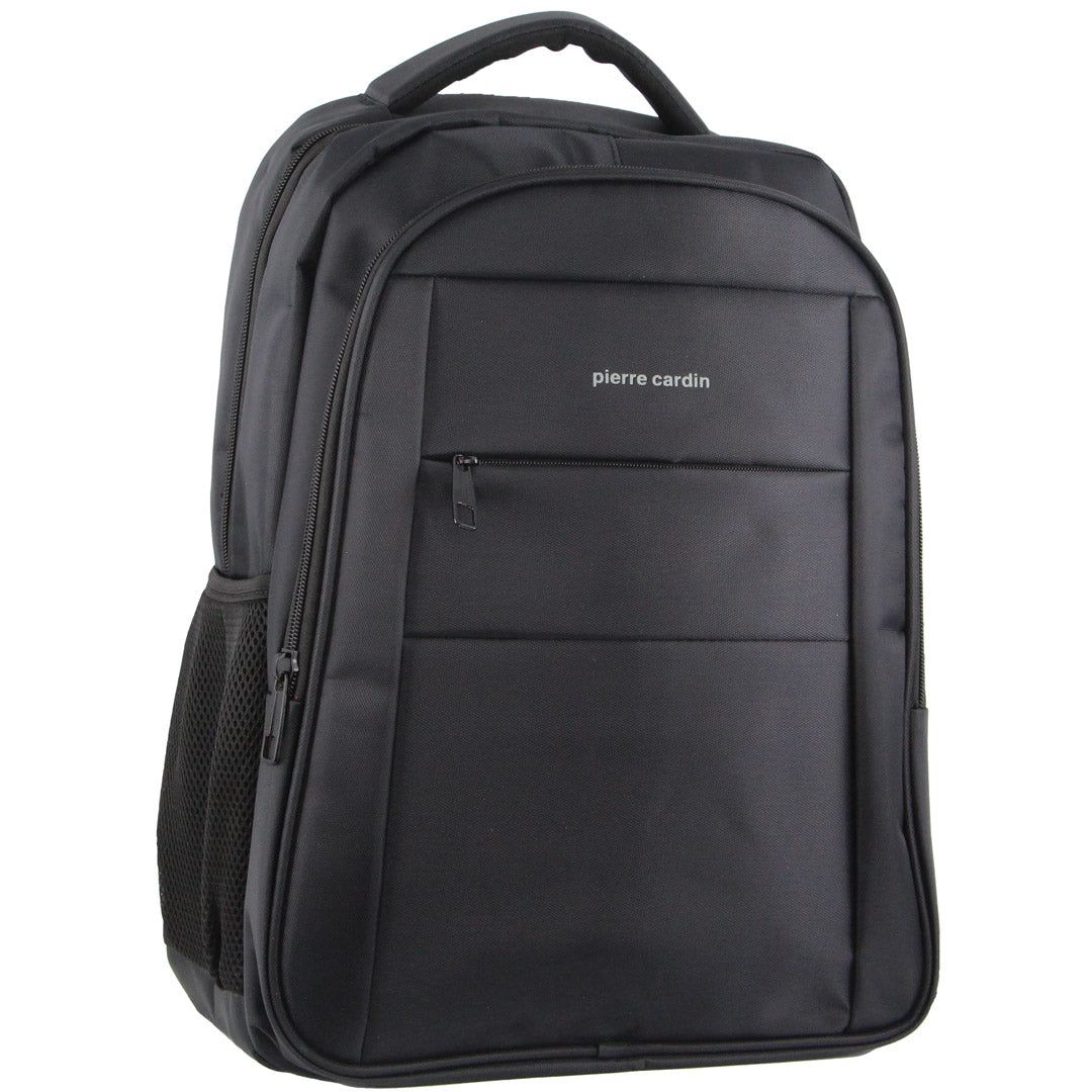 Black Pierre Cardin Travel & Business Backpack with Built-in USB Port | 7263-UCTIP