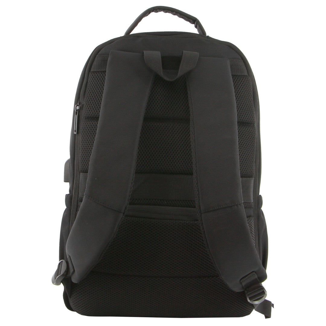 Black Pierre Cardin Travel & Business Backpack with Built-in USB Port | 6329-MYTKU