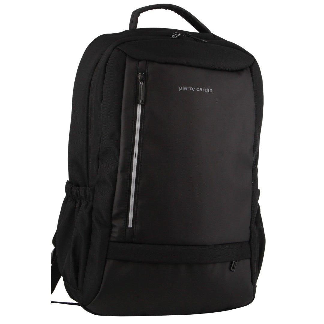 Black Pierre Cardin Travel & Business Backpack with Built-in USB Port | 6329-MYTKU