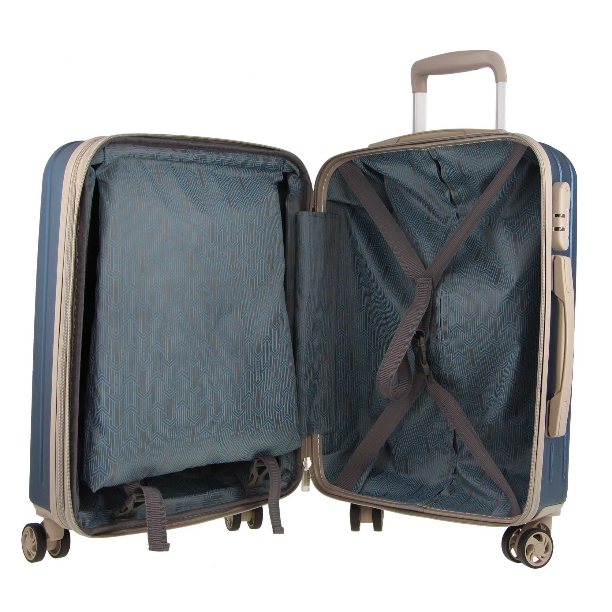 Blue Pierre Cardin 70cm Medium Hard-Shell Suitcase | 9284-DYOUZ