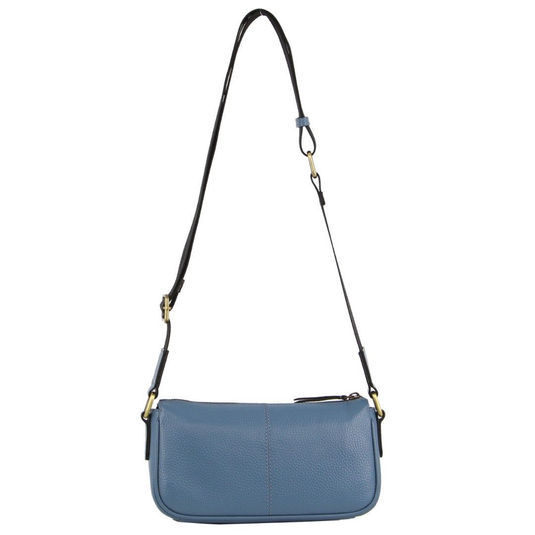 Blue Pierre Cardin Leather Cross-Body Bag | 5031-VKZPB