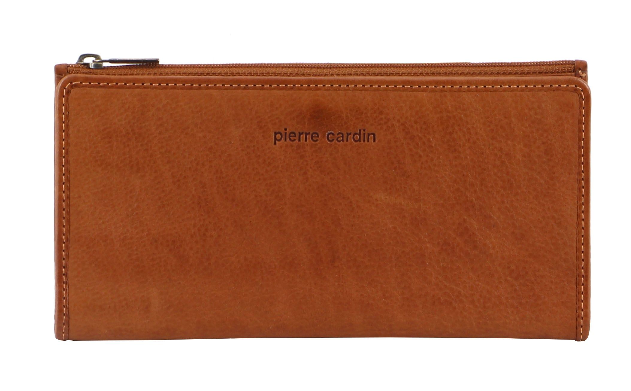 Brown Pierre Cardin Genuine Leather Bi-Fold Wallet | 2683-MUJQG