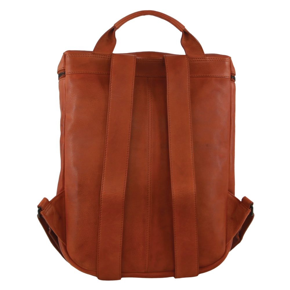 Brown Pierre Cardin Leather Backpack | 2975-OQHST