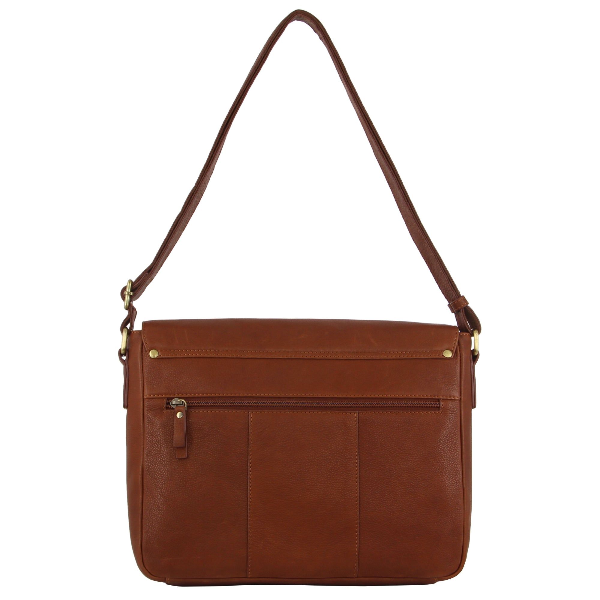 Brown Pierre Cardin Leather Business Satchel | 1340-XBZNU