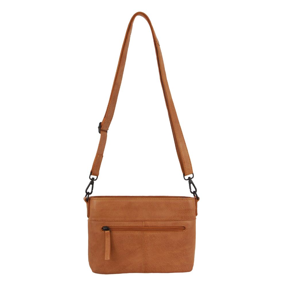 Brown Pierre Cardin Leather Cross-Body Bag | 2643-BYKSM