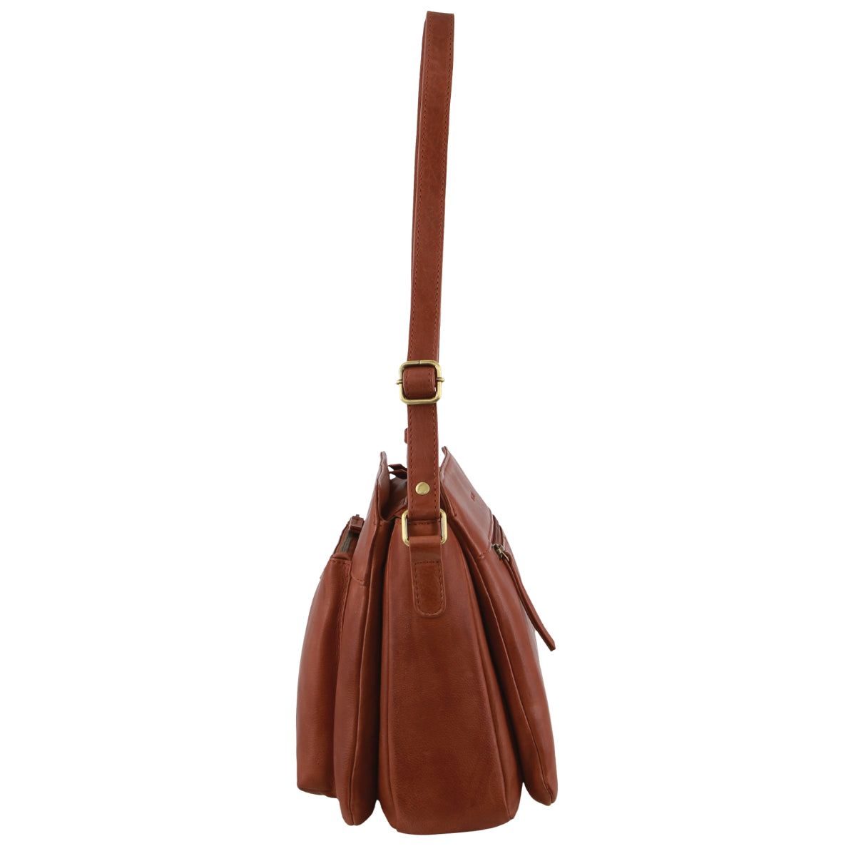 Brown Pierre Cardin Leather Cross-Body Bag | 0732-GQXEN