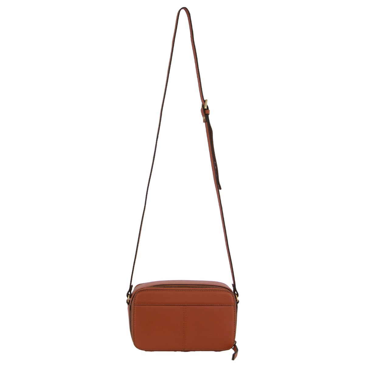 Brown Pierre Cardin Leather Crossbody Camera Bag | 3169-TXNUD