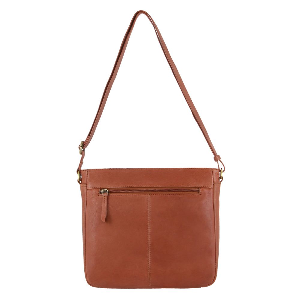 Brown Pierre Cardin Leather Embossed Crossbody Bag | 8042-FHARE