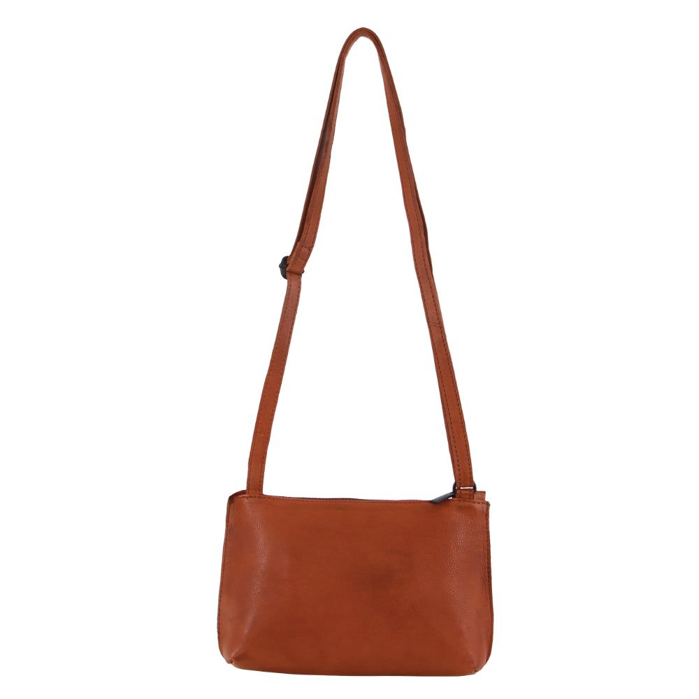 Brown Pierre Cardin Leather Trendy Cross-Body Bag | 0795-NQGBS