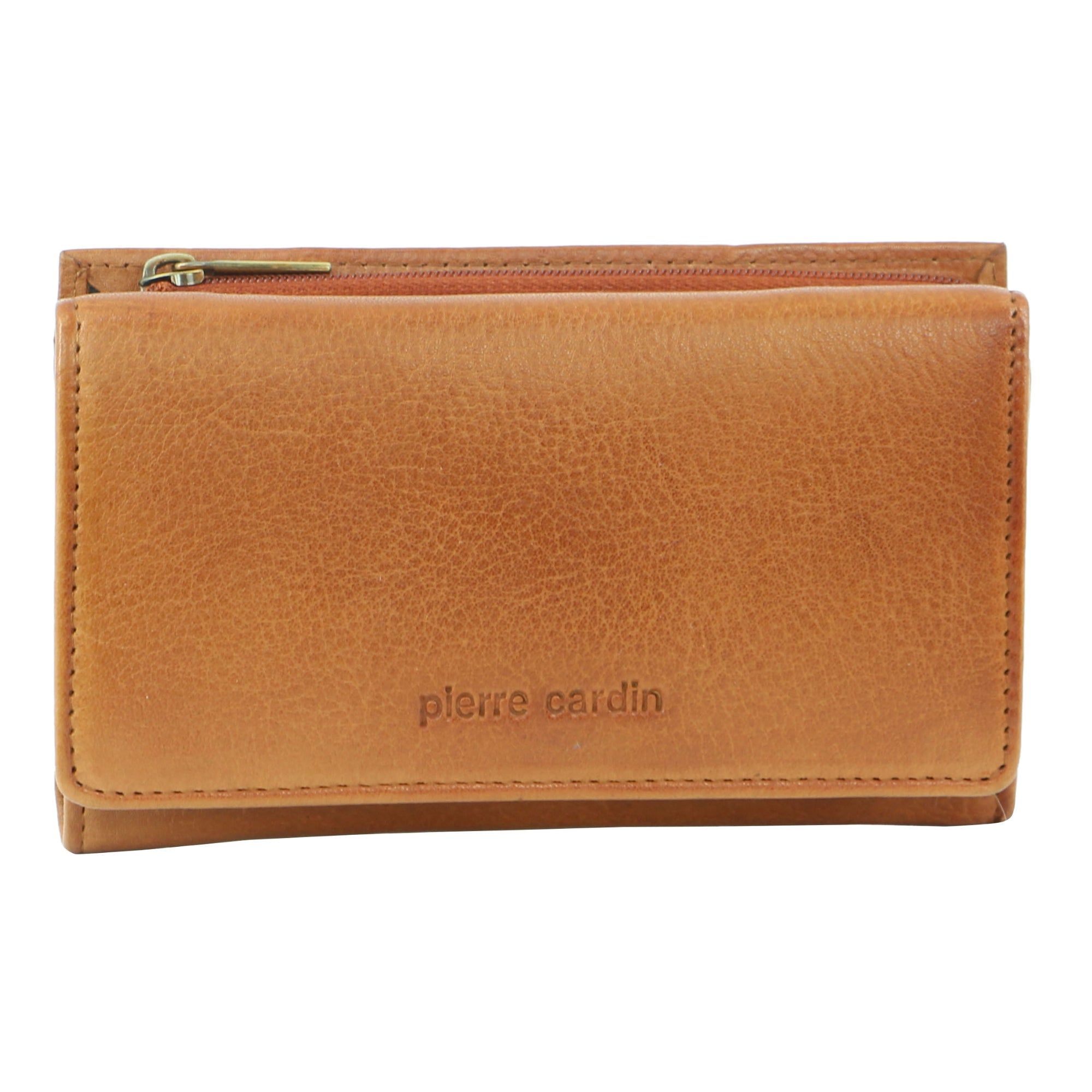 Brown Pierre Cardin Leather Tri-Fold Wallet | 2164-FQRTH