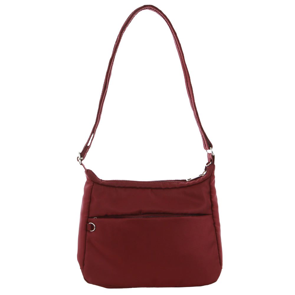 Burgundy Pierre Cardin Anti-Theft Cross Body Bag | 4578-TARXI