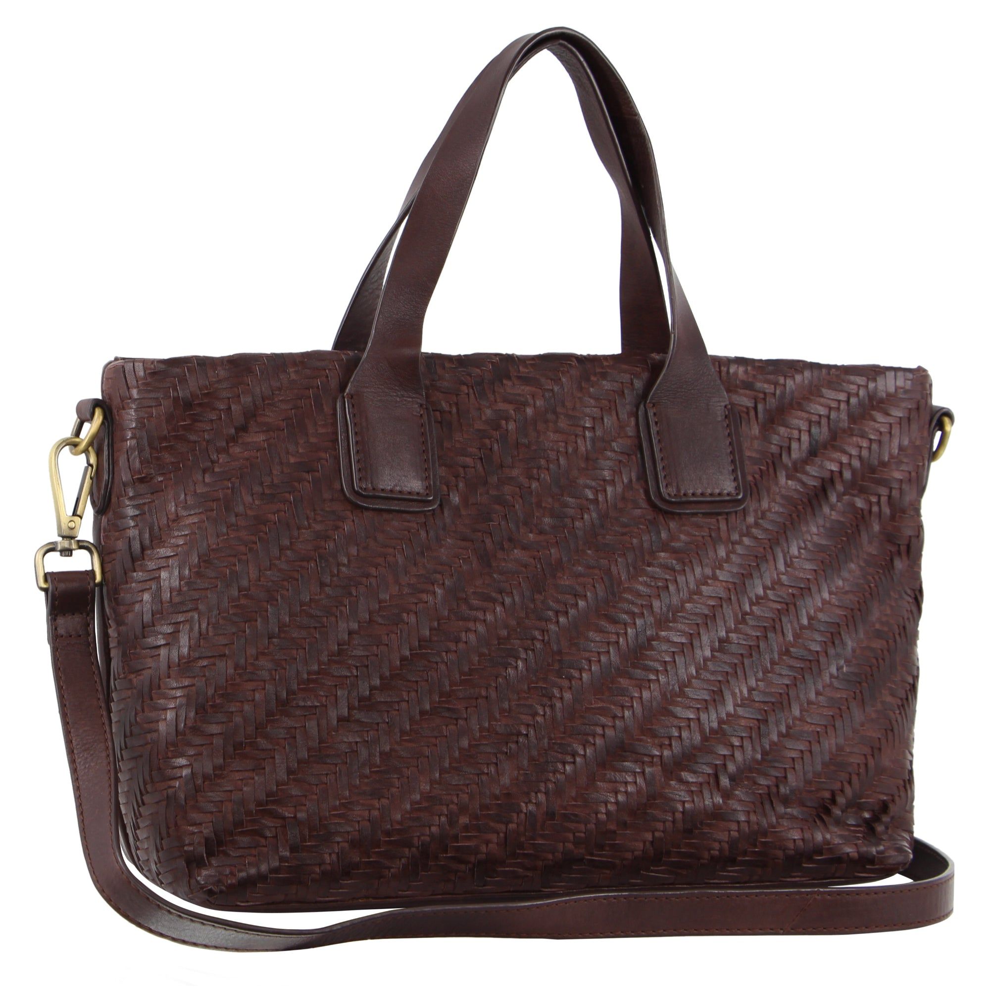 Burgundy Pierre Cardin Woven Embossed Leather Tote Bag | 8760-OSYID