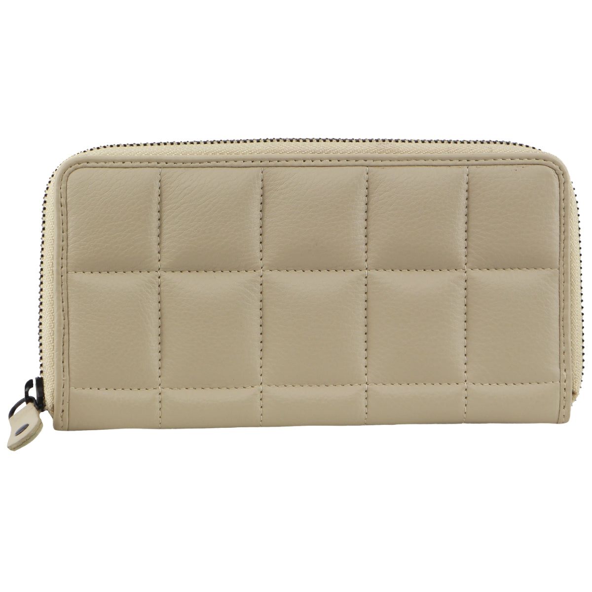 Cement Pierre Cardin Italian Pleated Leather Zip Wallet | 3015-LXNSU