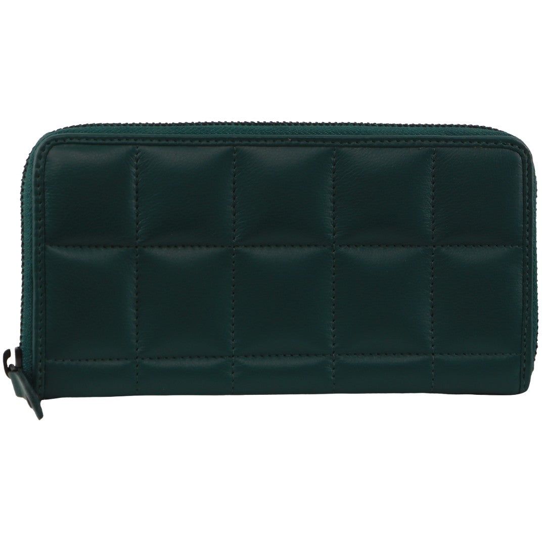 Cement Pierre Cardin Italian Pleated Leather Zip Wallet | 2651-CJXDO