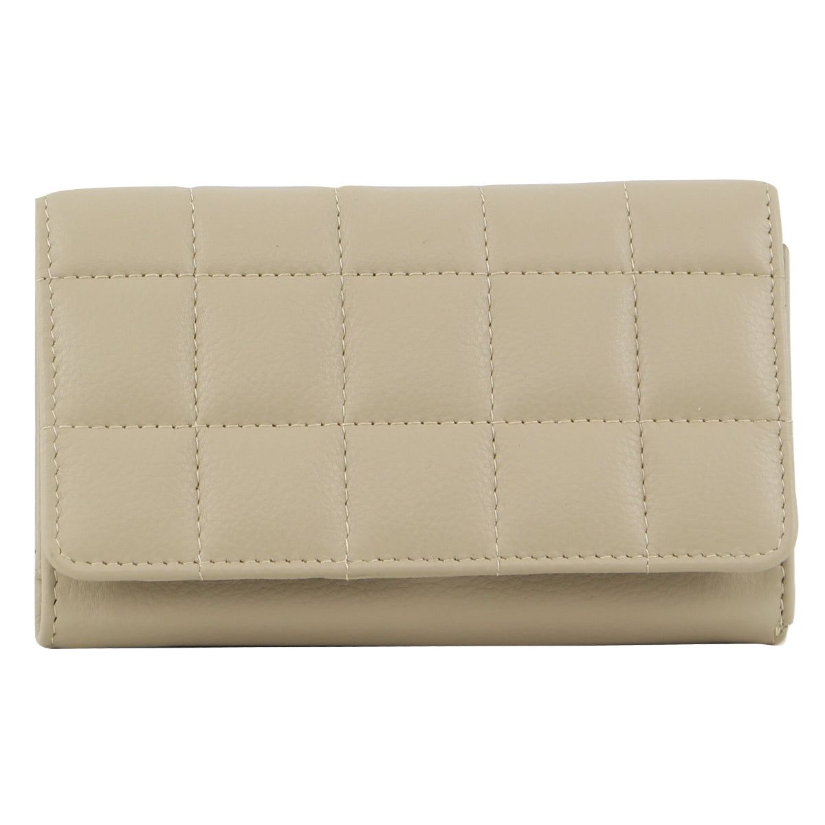 Cement Pierre Cardin Pleated Leather Tri-Fold Wallet | 6480-BGCTK