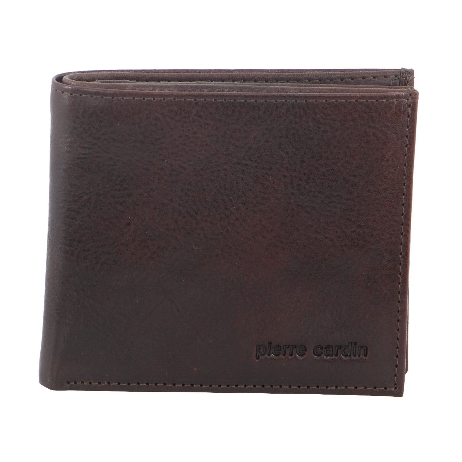 Chocolate Pierre Cardin Italian Leather Tri-Fold Wallet | 7452-TBHFC