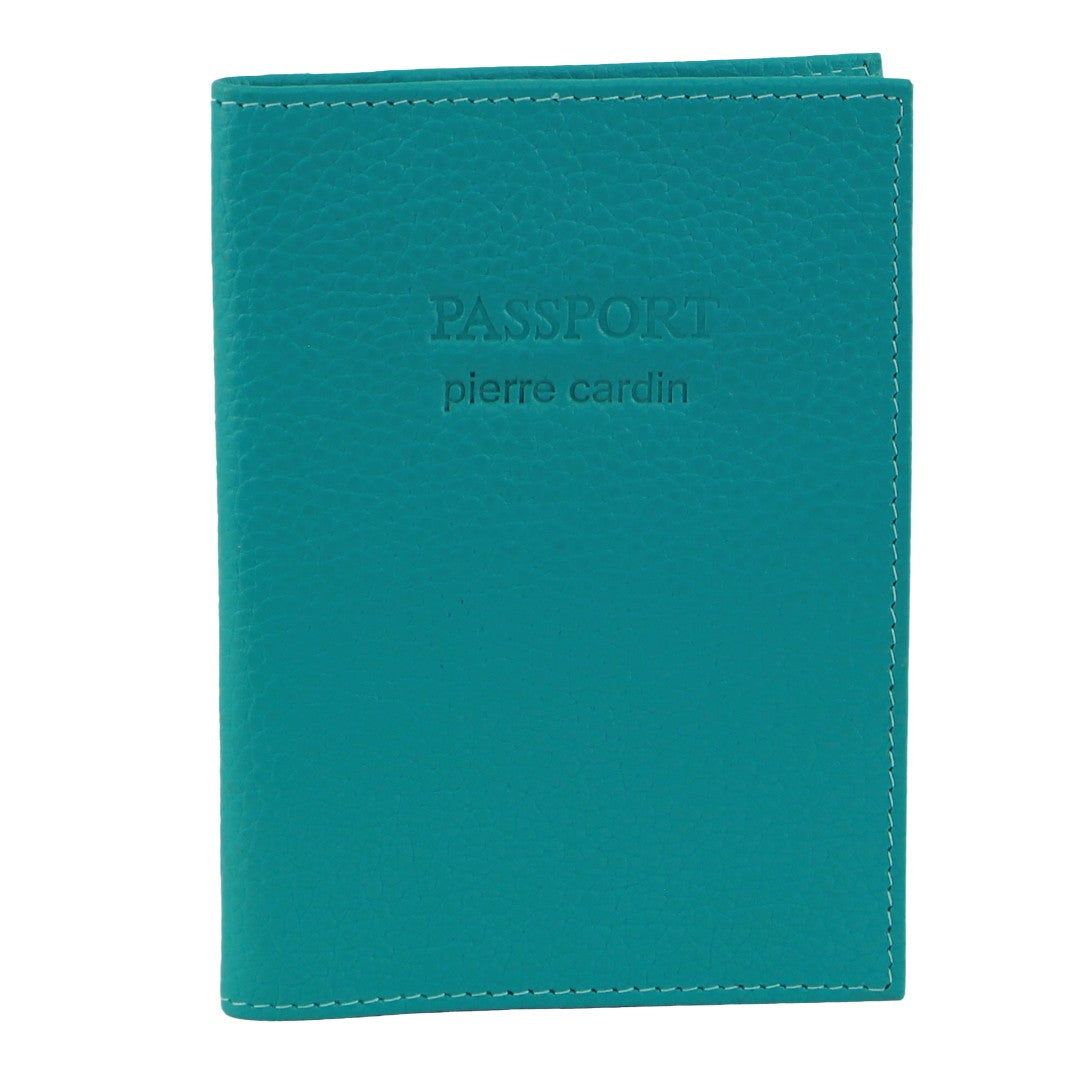 Fuchsia Pierre Cardin Leather Passport Wallet Cover | 9124-UYPKW