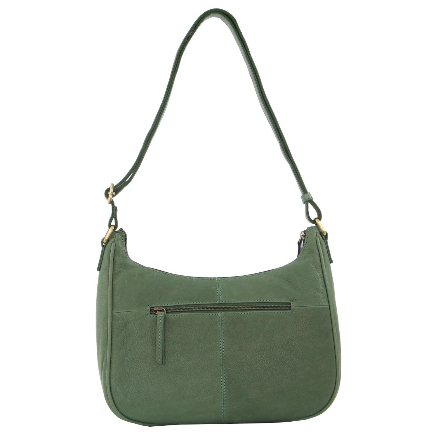 Green Pierre Cardin Herringbone Embossed Leather Tassle Crossbody Bag | 3568-GKHJM