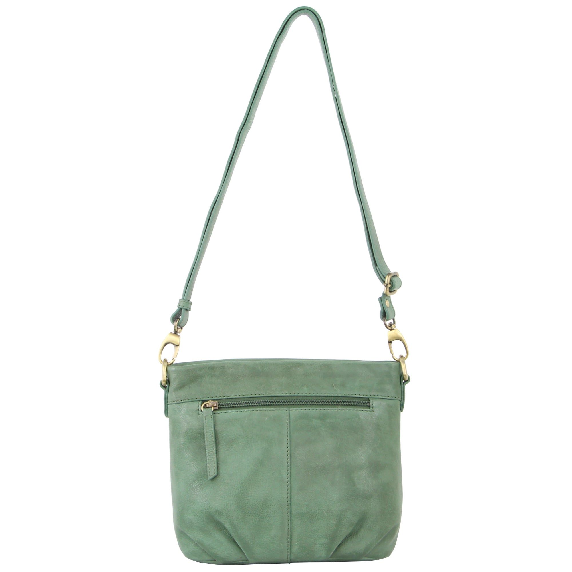 Green Pierre Cardin Woven Embossed Leather Crossbody Bag | 3619-RBIJN