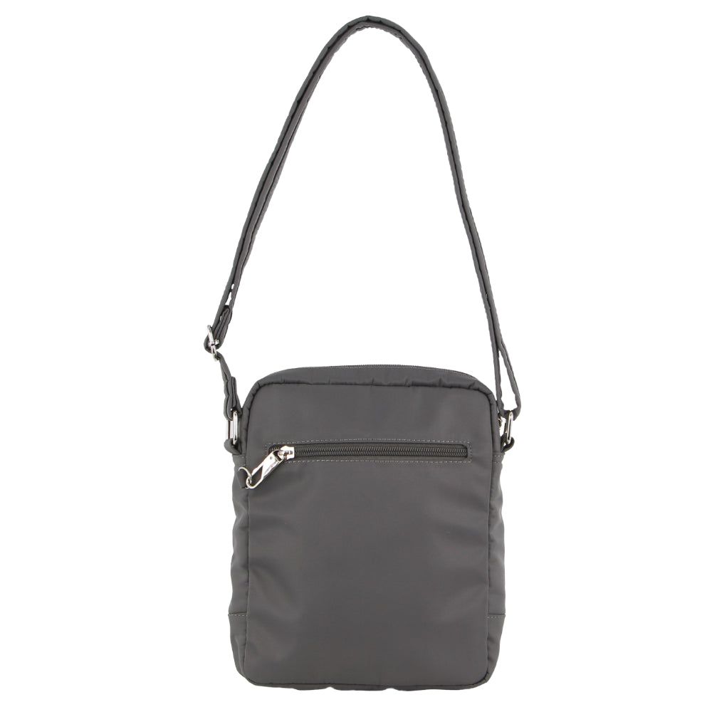 Grey Pierre Cardin Anti-Theft Cross Body Bag | 8412-VAPHF