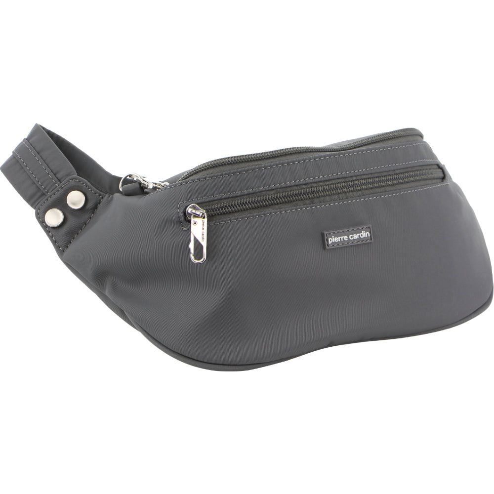 Grey Pierre Cardin Anti-Theft Waist Bag | 0734-XEWVY