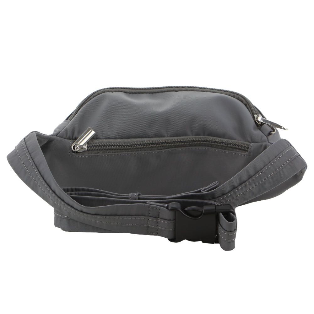 Grey Pierre Cardin Anti-Theft Waist Bag | 7802-QLVJM