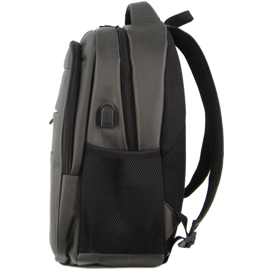 Grey Pierre Cardin Travel & Business Backpack with Built-in USB Port | 2689-QKGLH