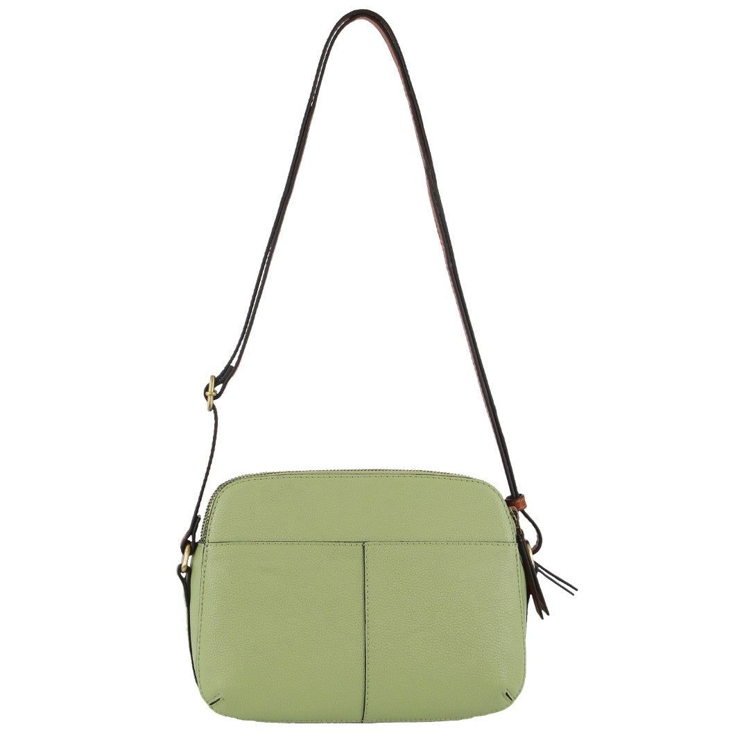 Jade Pierre Cardin Leather Classic Crossbody Bag | 2413-CDNHG