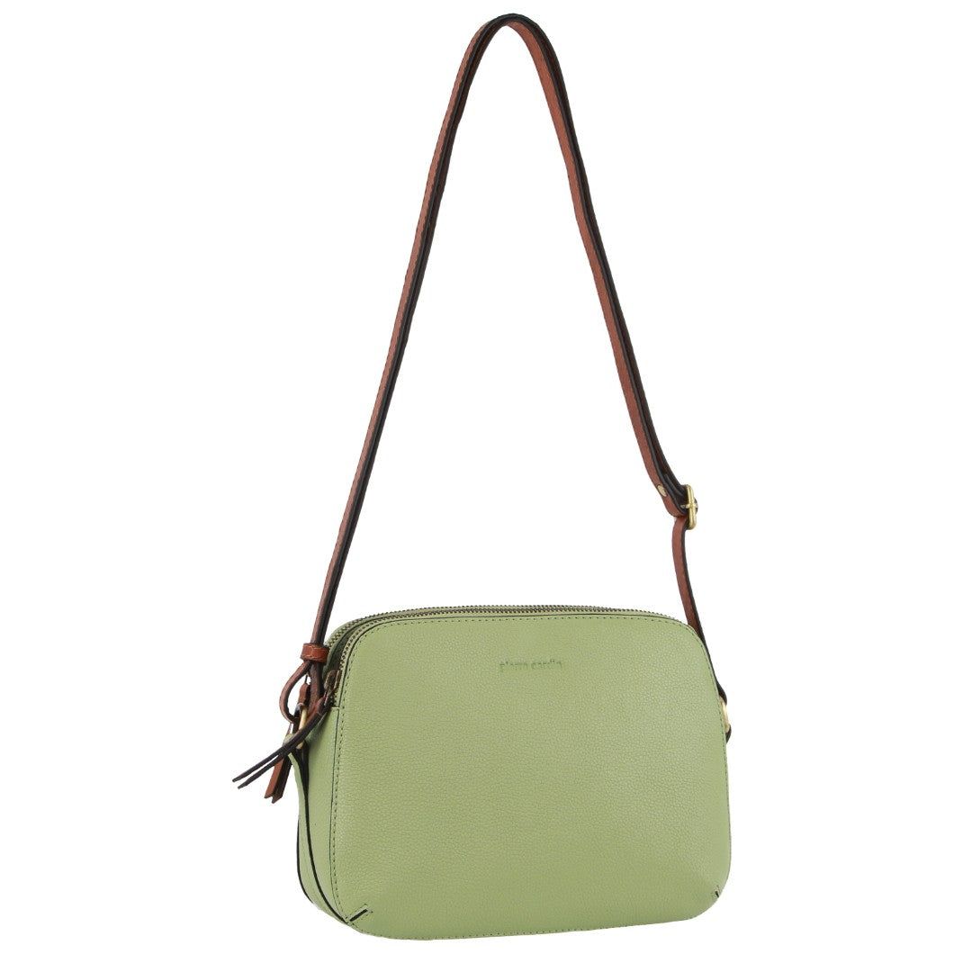 Jade Pierre Cardin Leather Classic Crossbody Bag | 2413-CDNHG