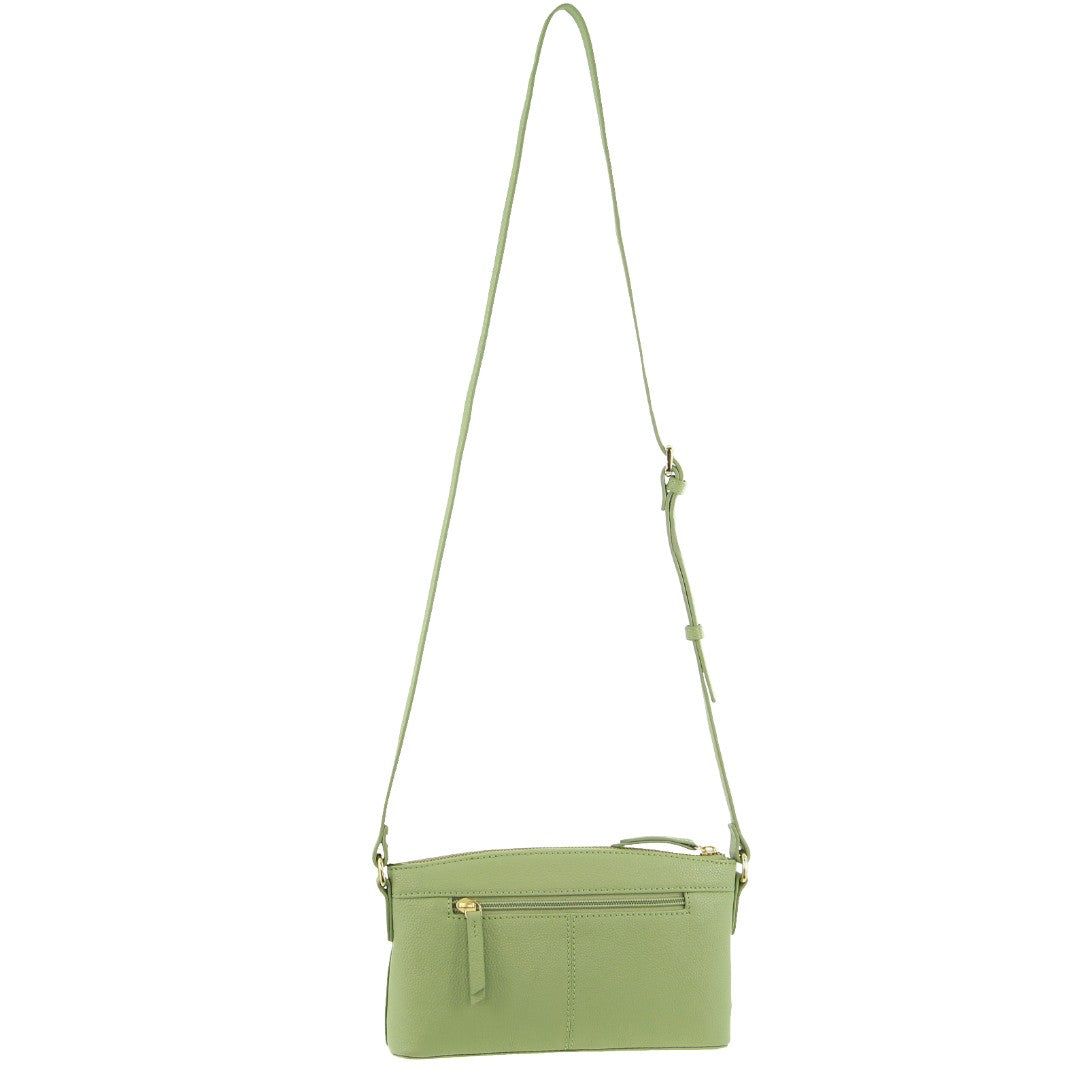 Jade Pierre Cardin Leather Crossbody Bag | 6475-XZVKU