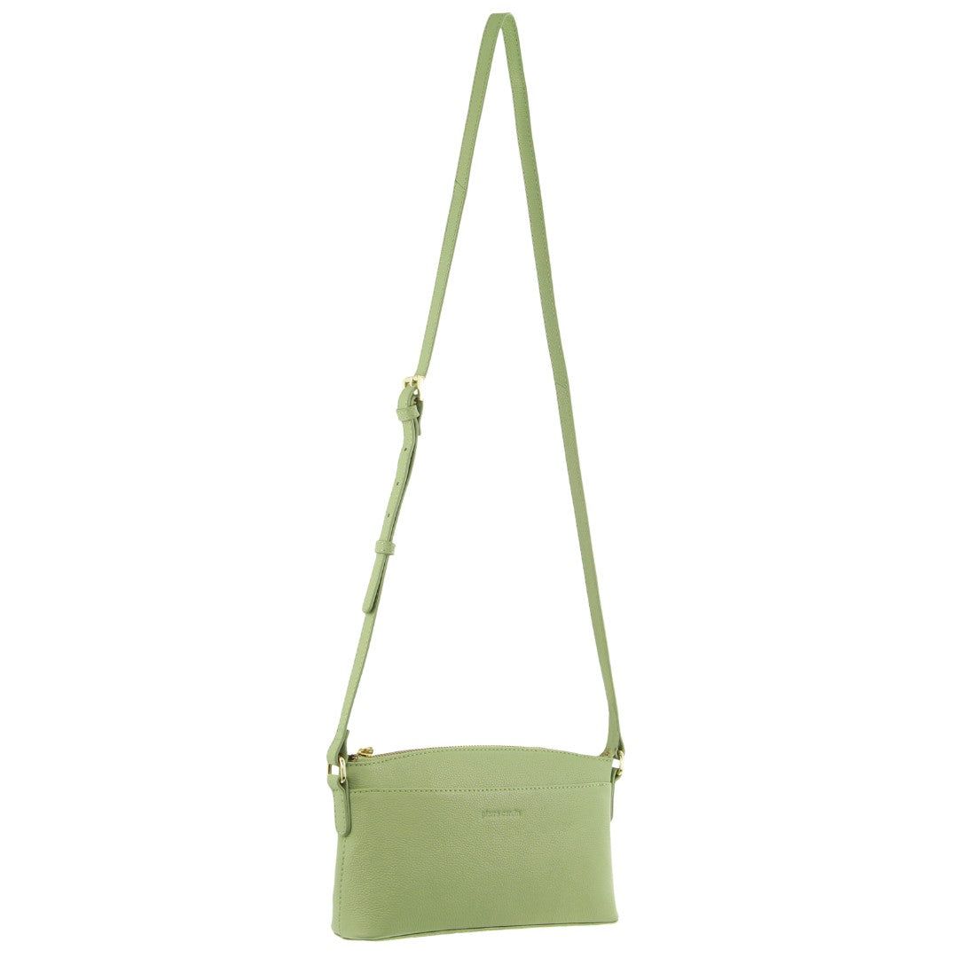 Jade Pierre Cardin Leather Crossbody Bag | 6475-XZVKU