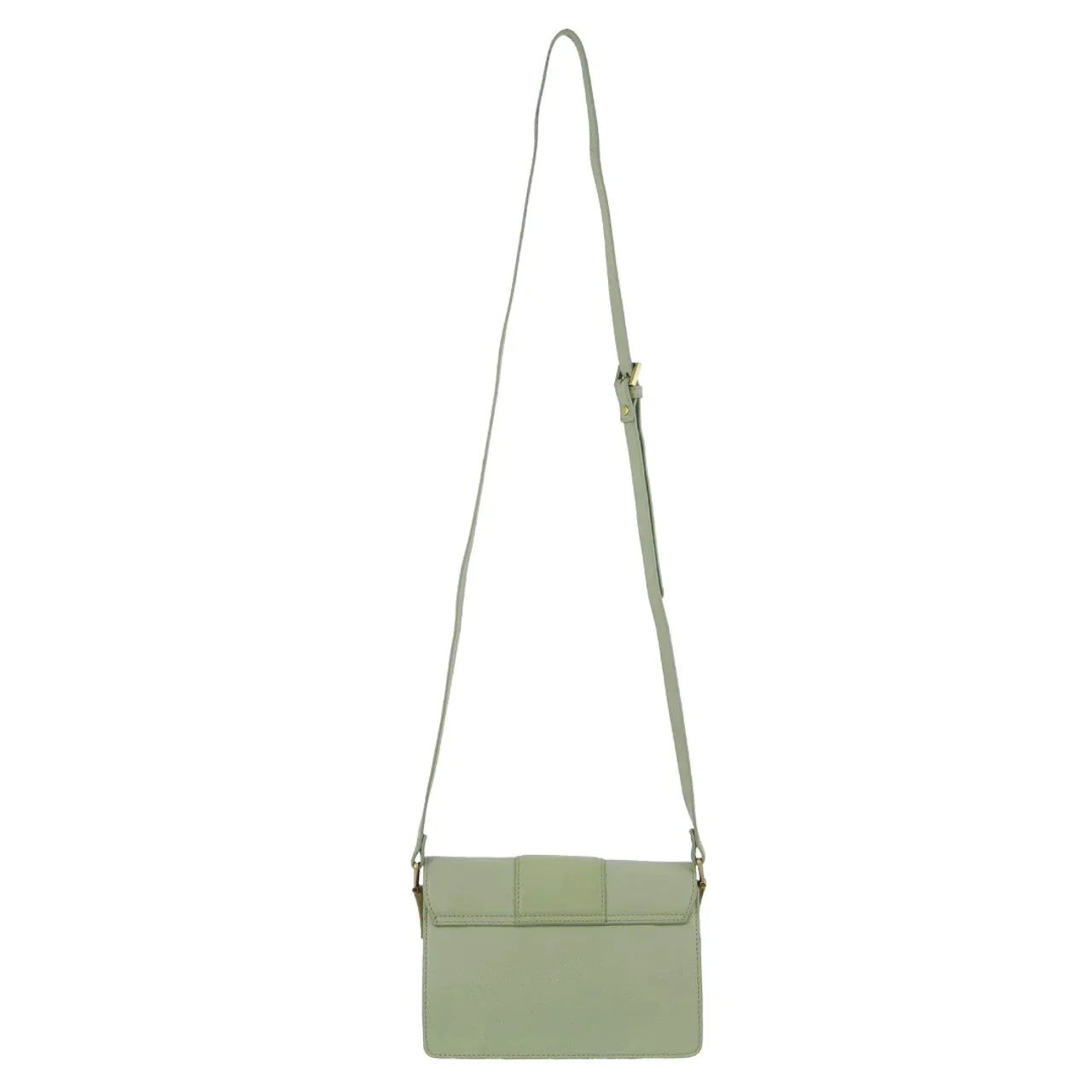 Jade Pierre Cardin Leather Flapover Cross-Body Clutch | 4568-NLQVB