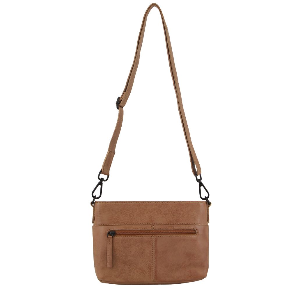 Light Brown Pierre Cardin Leather Cross-Body Bag | 7158-VIOGA