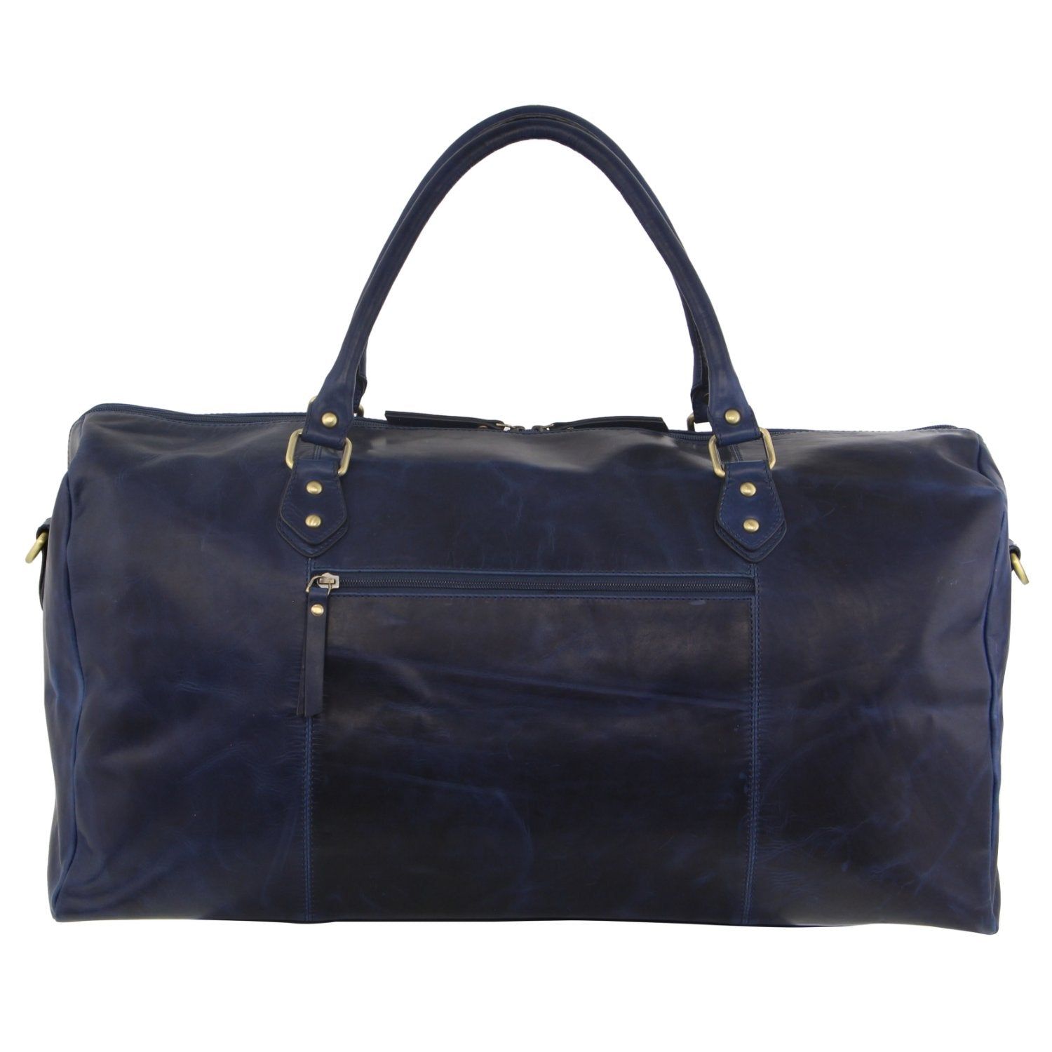 Midnight Pierre Cardin Smooth Leather Overnight Bag | 8503-MPWVZ