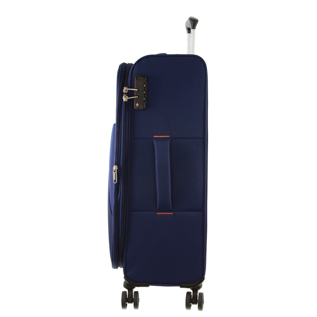 Navy Pierre Cardin 55cm CABIN Soft-Shell Suitcase | 1435-VZXLO