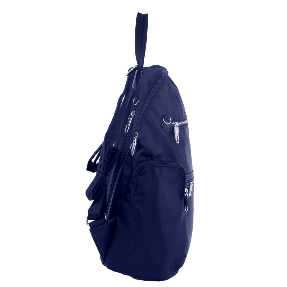 Navy Pierre Cardin Anti-Theft Backpack | 4583-DGQKI