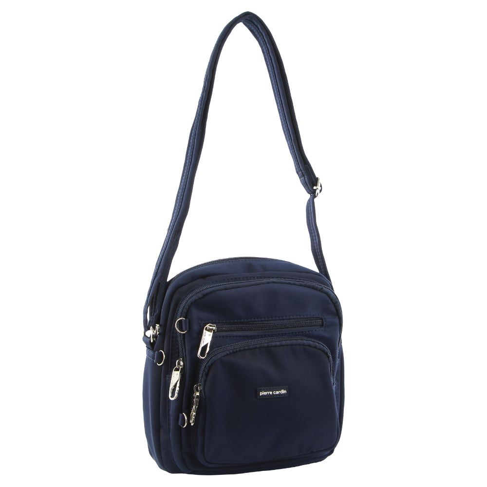 Navy Pierre Cardin Anti-Theft Cross Body Bag | 1623-USDYB