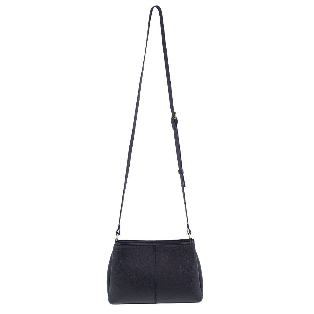 Navy Pierre Cardin Leather Crossbody Bag | 4906-OKADS