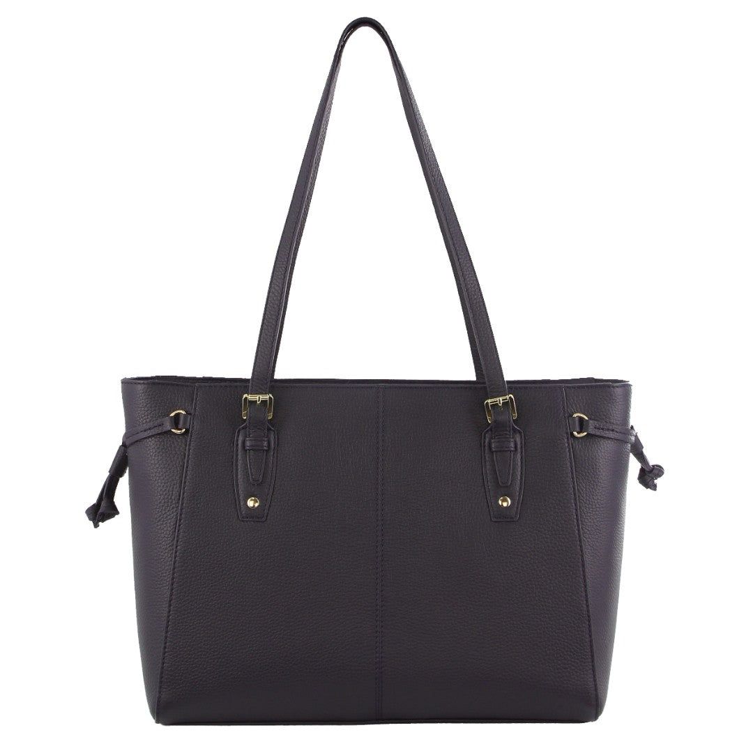 Navy Pierre Cardin Leather Tote Bag | 0985-TPJWB