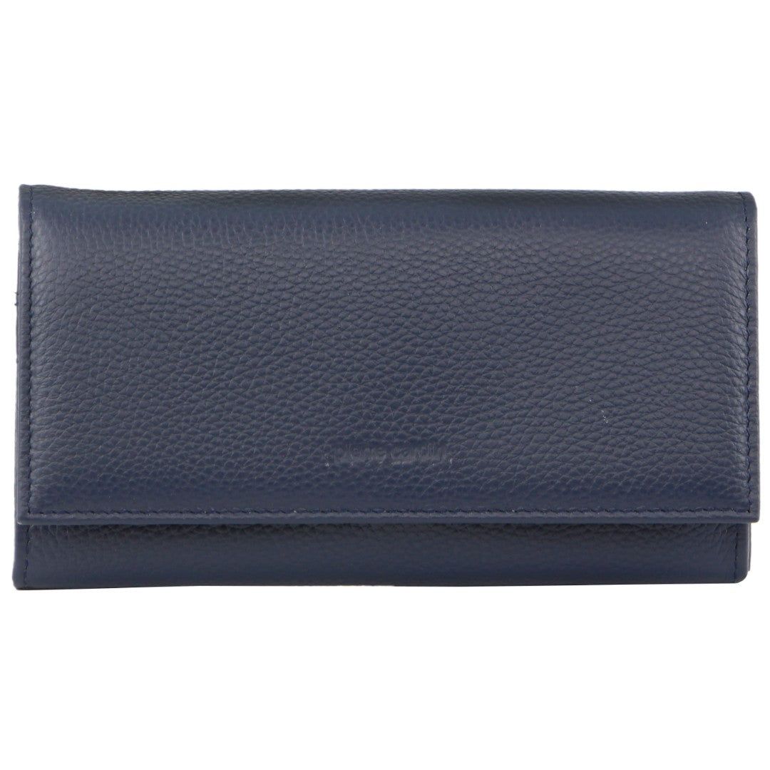 Navy Pierre Cardin Rustic Leather Wallet | 9014-EIXTJ